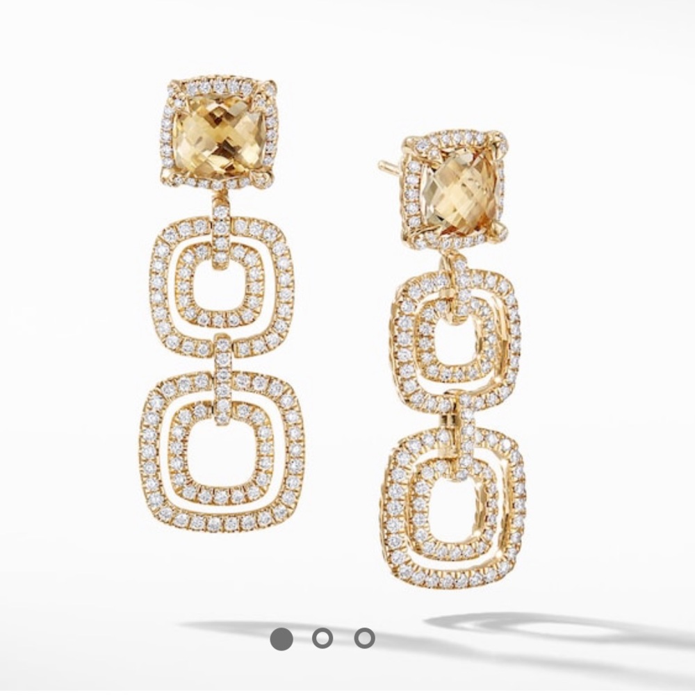 David Yurman 18k gold  Châtelaine drop Earrings
